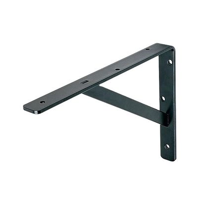 Black Wood Shelf Bracket Pattern with Customized Single-sided Bracket and Structure. 맞춤형 단면 브래킷 및 구조와 함께 검은색 목재 선반 브래킷 패턴