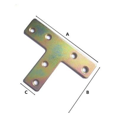 0.4-3mm 두께 소금화 T 모양 목재 연결 브래킷