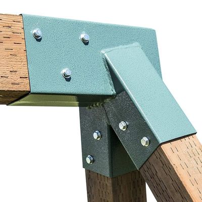 트라이앵글 브래킷 중량 녹색 파우더 탄소 강철 Patio Swing for Indoor Outdoor
