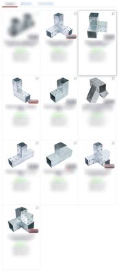 1mm-12mm 두께 사용자 정의 색상 탄소 강철 6x6 4 팔 페르골 확장 브래킷