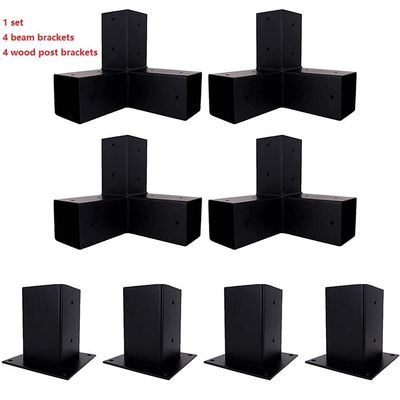 다목적 사용자 지정 검은색 가루로 코팅 된 철자 브래킷과 함께 높은 목재 스탠드 키트