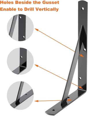 0.4--3mm 두께 내부 / 제3자 검사 스테인리스 스틸 삼각형 선반 브래킷