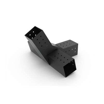 4x4 6x6 8x8 삼각형 스테인리스 스틸 키트용 맞춤형 블랙 메탈 페르골 브래킷