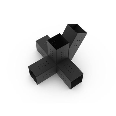 4x4 6x6 8x8 삼각형 스테인리스 스틸 키트용 맞춤형 블랙 메탈 페르골 브래킷