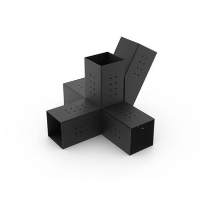 4x4 6x6 8x8 삼각형 스테인리스 스틸 키트용 맞춤형 블랙 메탈 페르골 브래킷